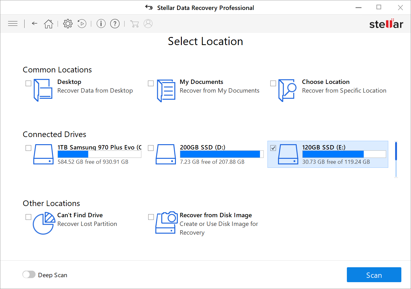 stellar data recovery deep scan what do the phases do