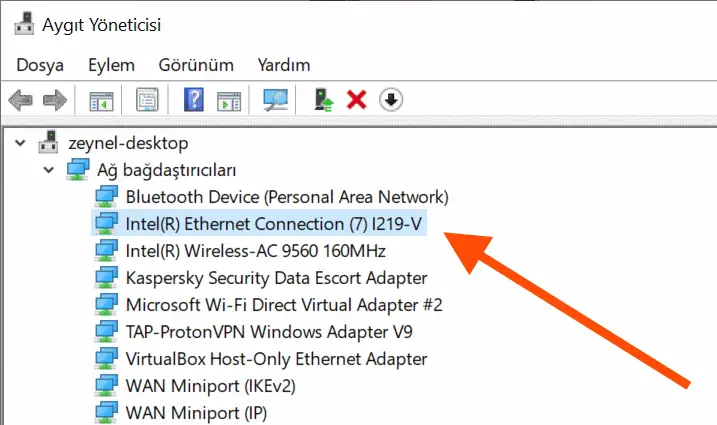 intel r ethernet connection 7 i219 v