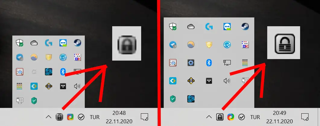 Blurry icons on the taskbar? Here is the fix ‒ DefKey