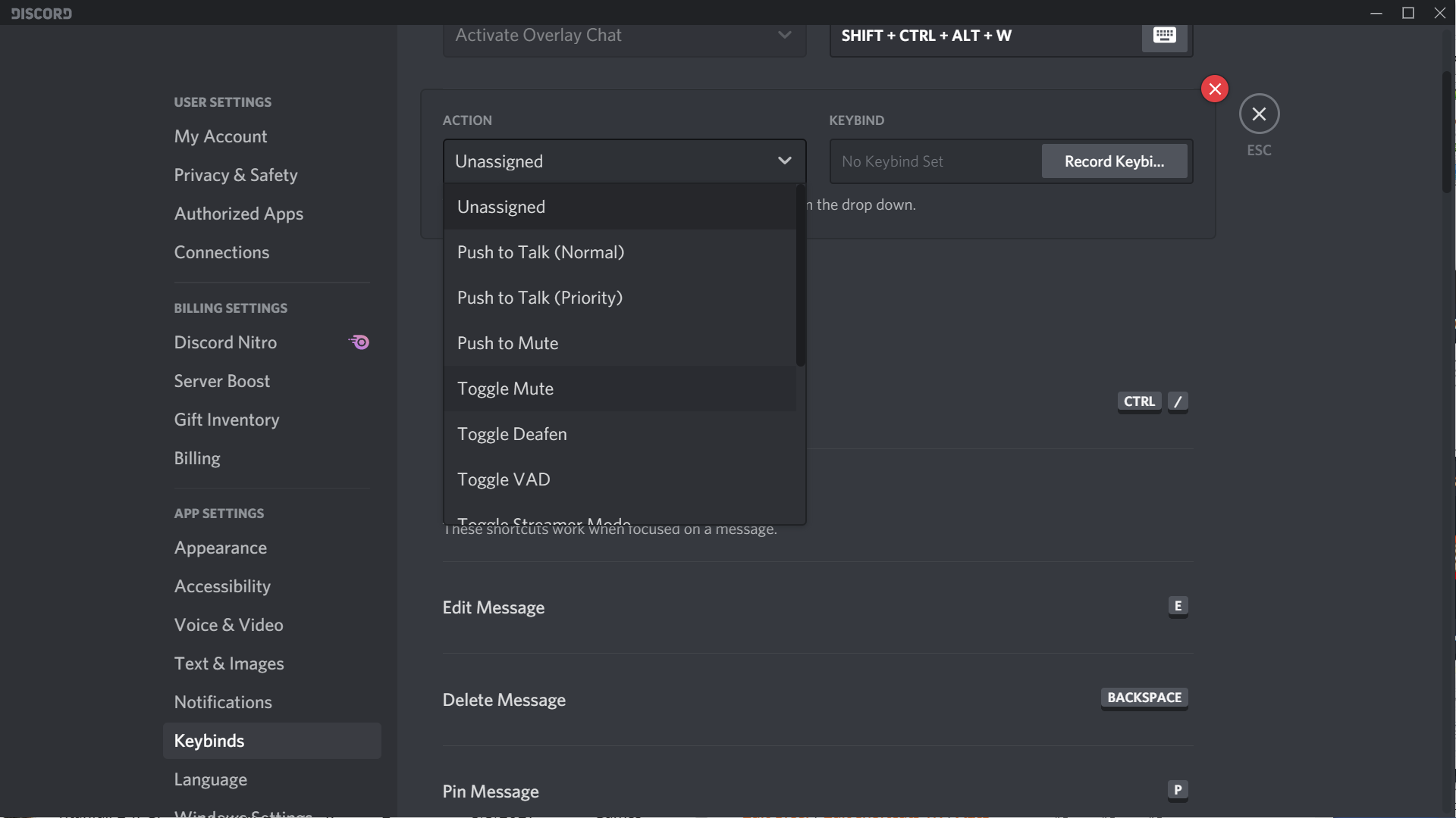 Discord Keyboard Shortcuts Defkey