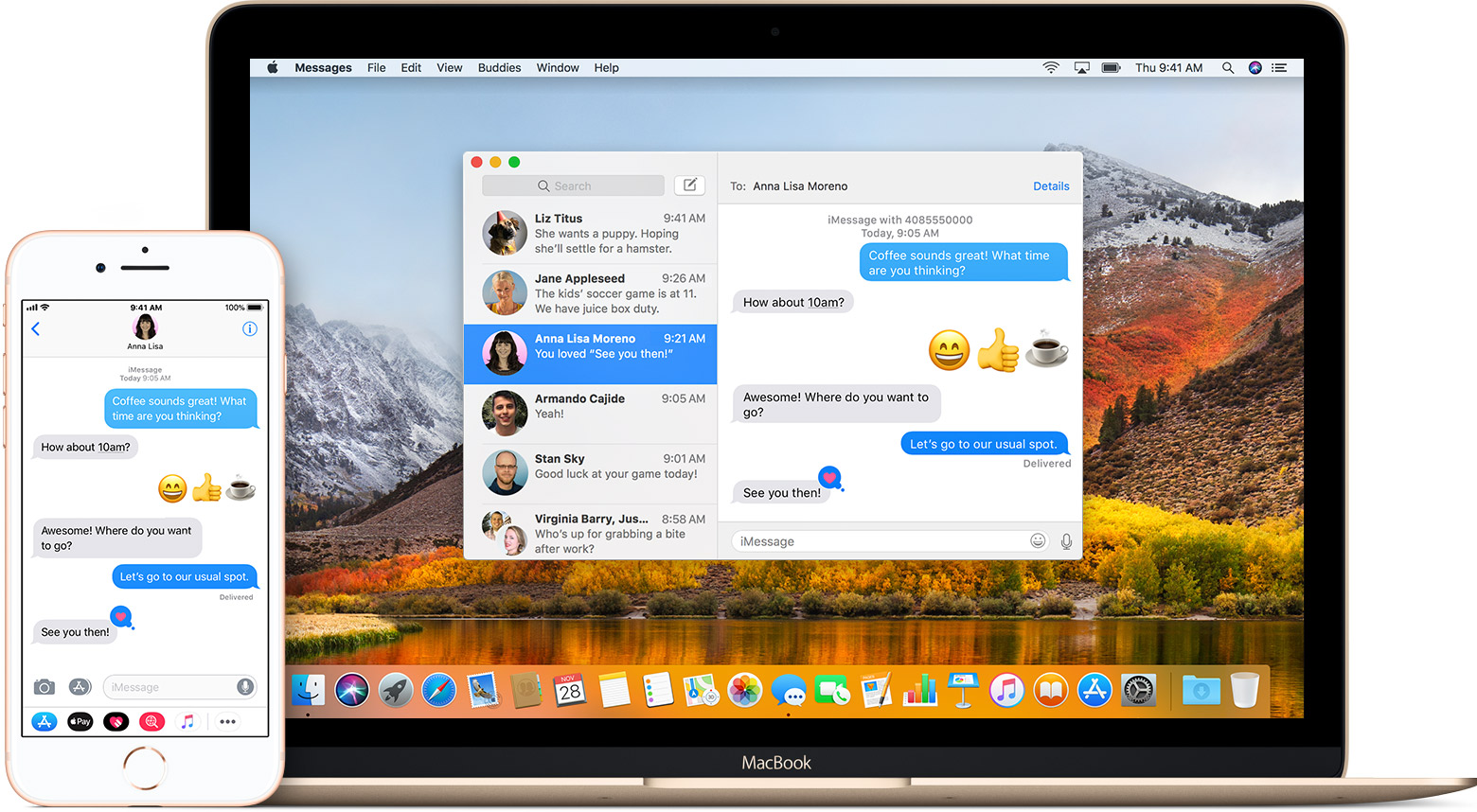 how do you set up messages on mac