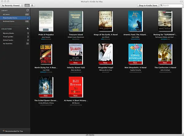 kindle not listed for mac