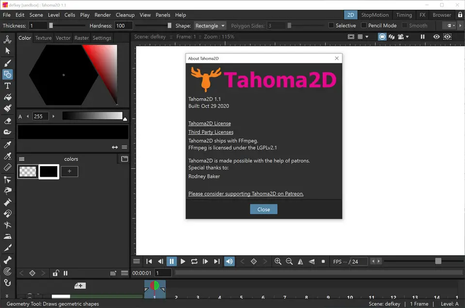 Tahoma2D 1.1