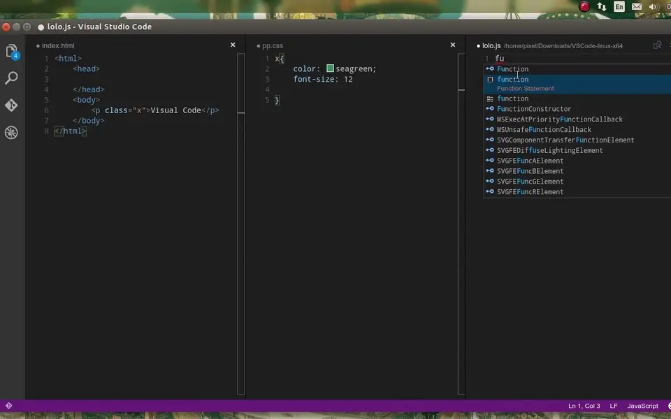 Visual Studio Code (Linux)
