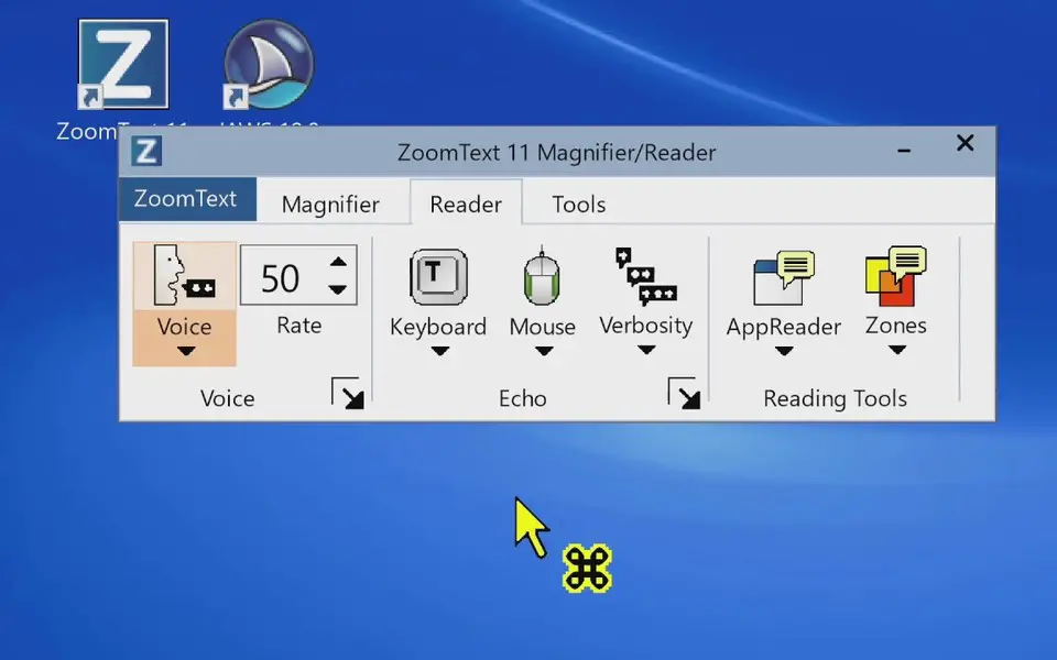 zoomtext 10 disable with openbook