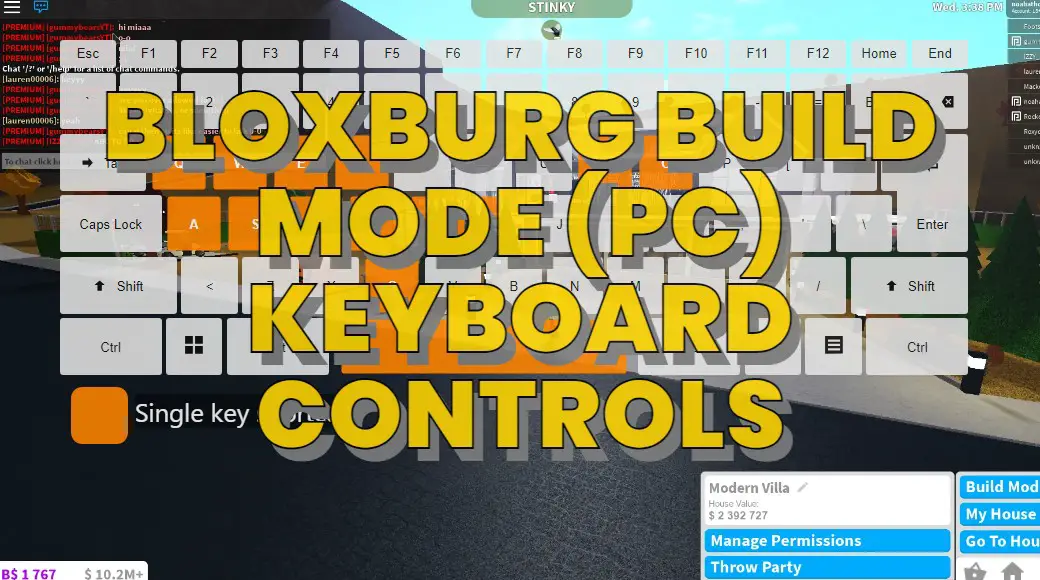 Bloxburg Build Mode (PC) Keyboard Controls ‒ DefKey