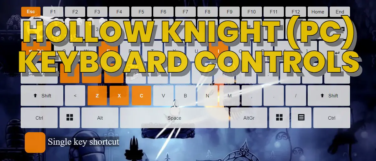 Hollow Knight (PC) keyboard controls ‒ DefKey