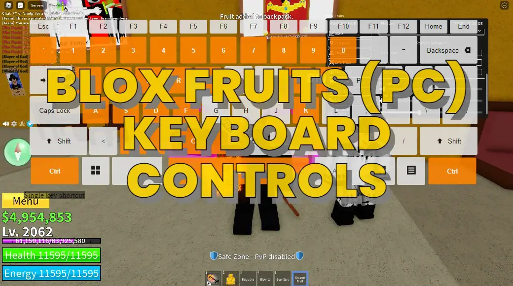 Blox Fruits (PC) keyboard controls ‒ DefKey