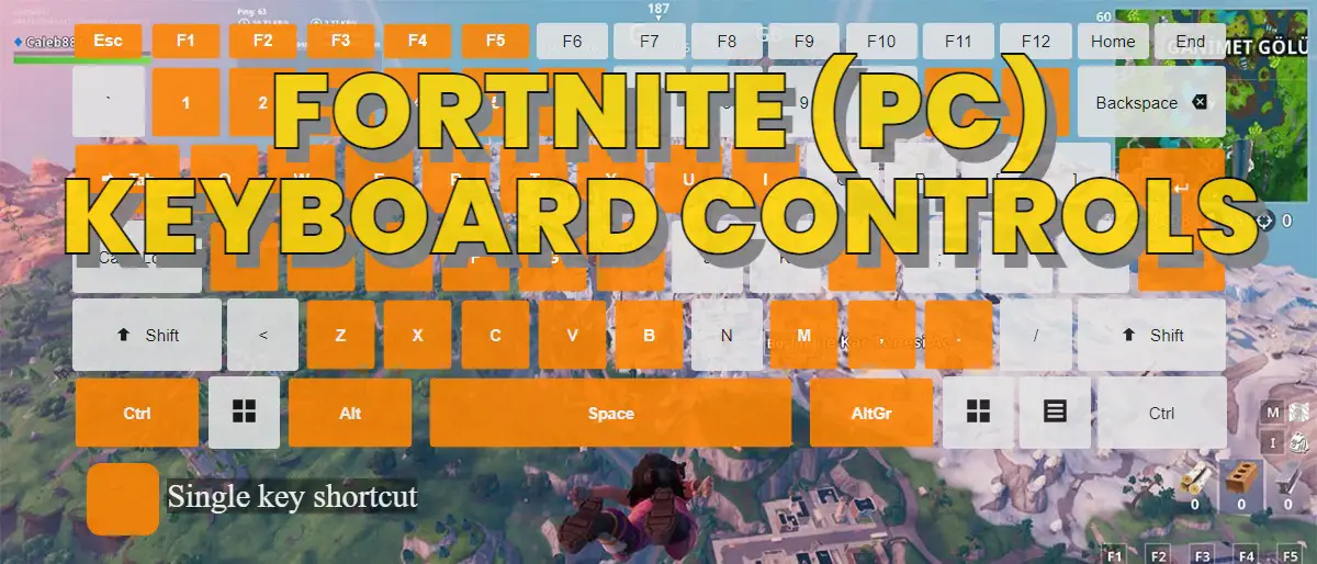 Fortnite (PC) keyboard controls ‒ DefKey