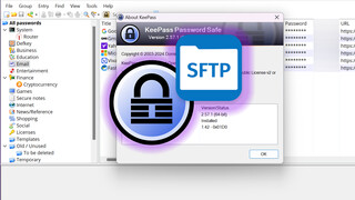 KeePass: How to store passwords on SFTP