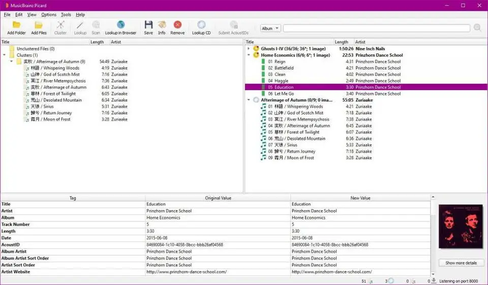 MusicBrainz Picard 2.12.3 (Windows)