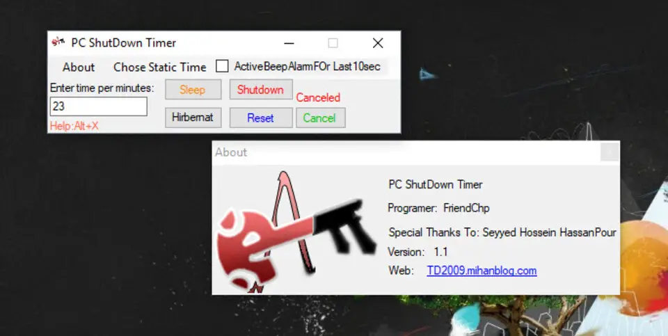 PC Shutdown Timer 1.1